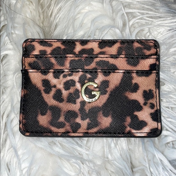 Guess cheetah mini backpack & card holder - Picture 6 of 7